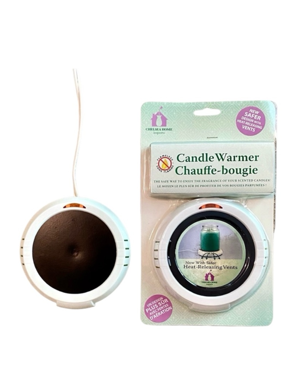 🛍️ CHELSEA HOME jar candle warmers (set of 2)